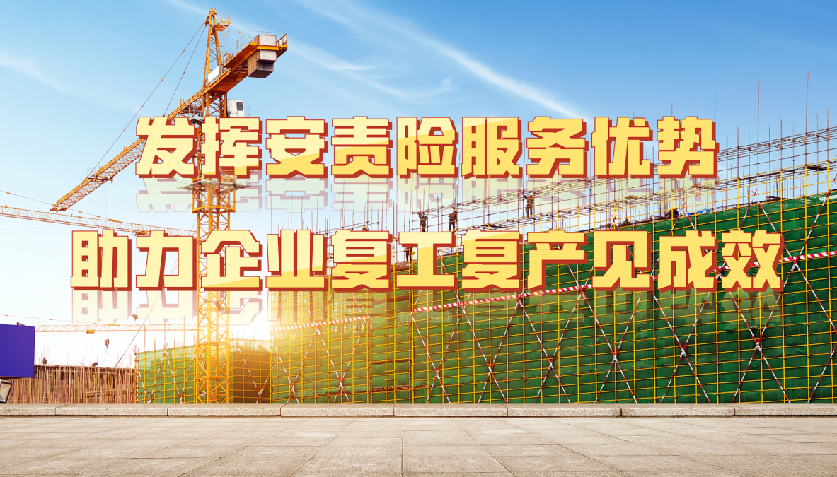 发挥安责险服务优势、助力企业复工复产见成效