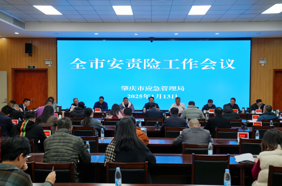 务实推进安责险工作！肇庆召开全市安责险工作会议